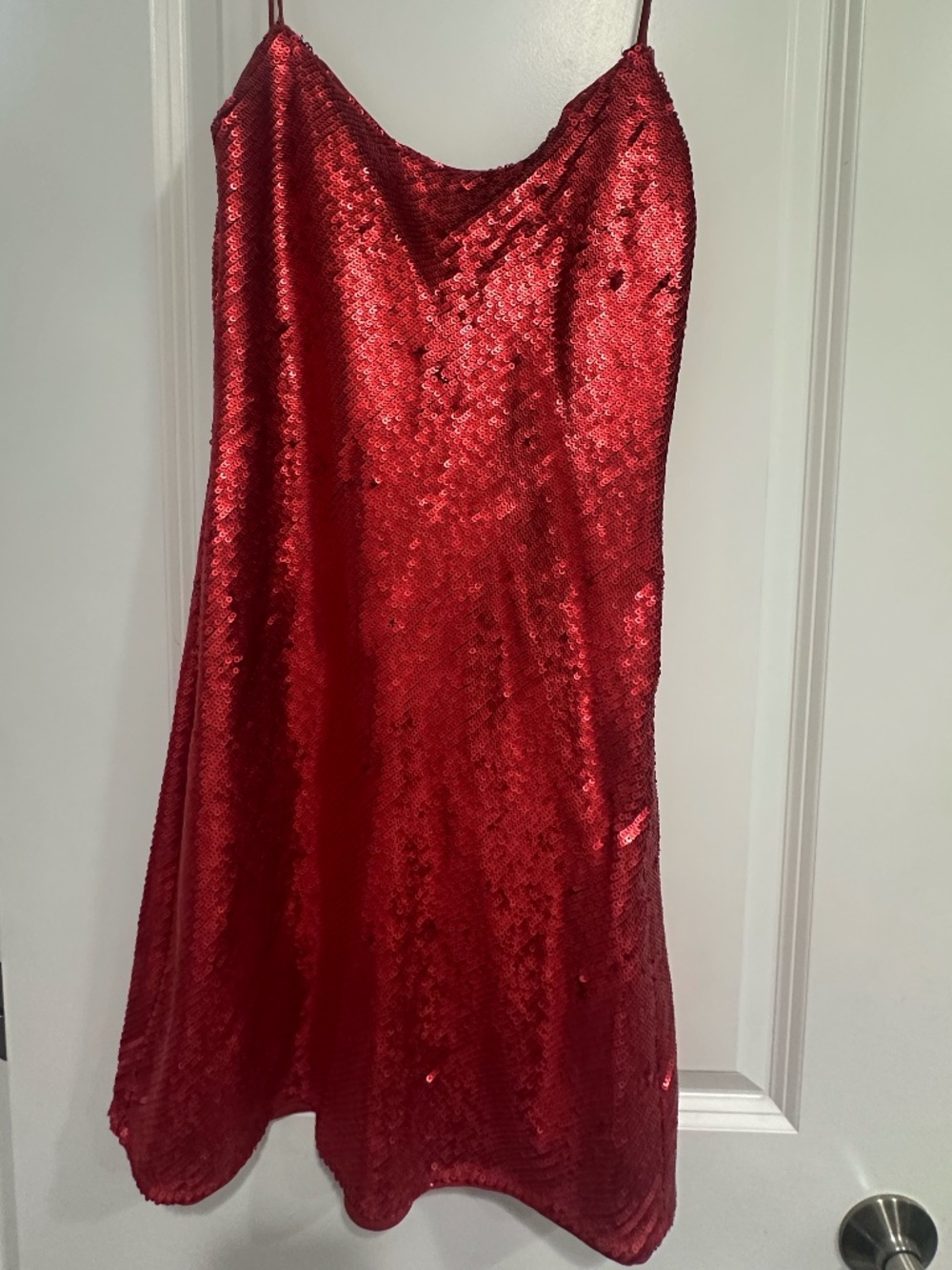 Zara Red Sequin Mini Dress